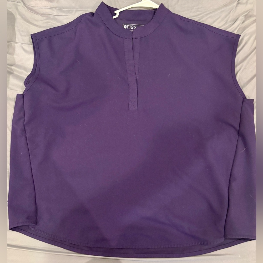 Figs Women Rafaela Oversized Technical Collection Scrub Top Size 4X purple.